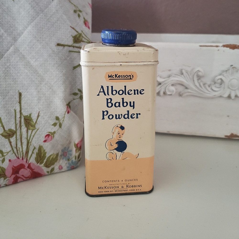 Vtg McKesson’s Albolene Baby Powder